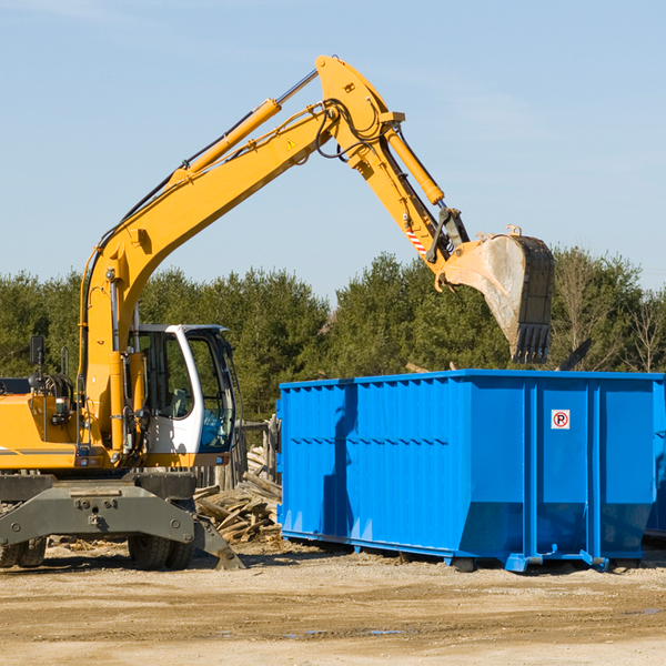 can i choose the location where the residential dumpster will be placed in Big Island Virginia